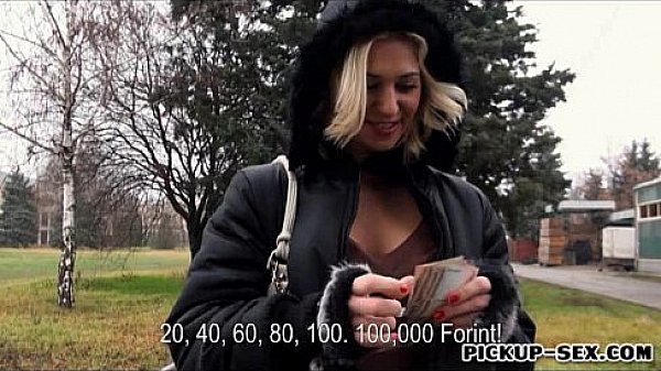 Amateur Eurobabe Linda Ray fucked in bus station for cash