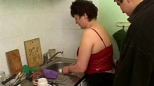 Hairy milf fucking young guy