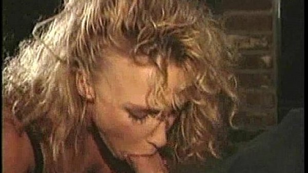 Lewd blonde chick rides cock at kitchen