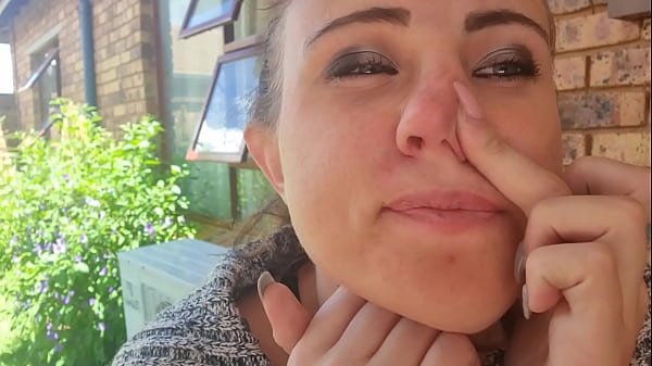 Playing with and eating my boogers