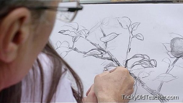 Tricky Old Teacher - Innocent teen student fucks her perverted at teacher