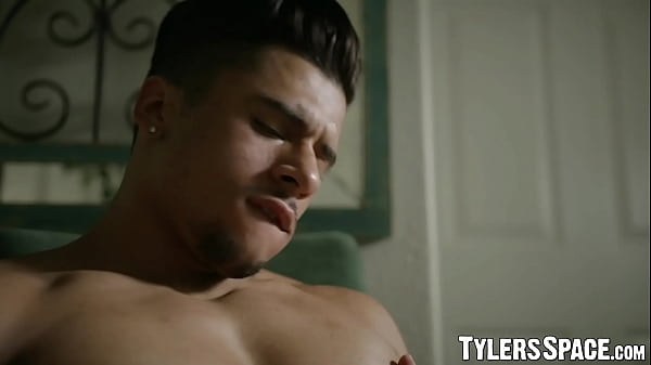 Muscle stud playing with his fat dick