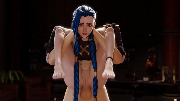 Jinx from League of Legends Rides a Dick