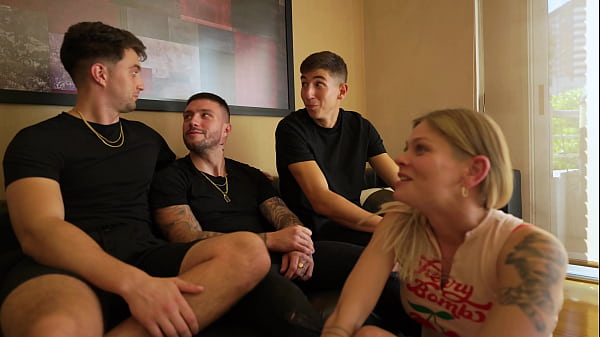 Young Blonde Girl Wants To Drill Her Pussy With Two Cocks At The Same Time!!!! Sammm Next Door