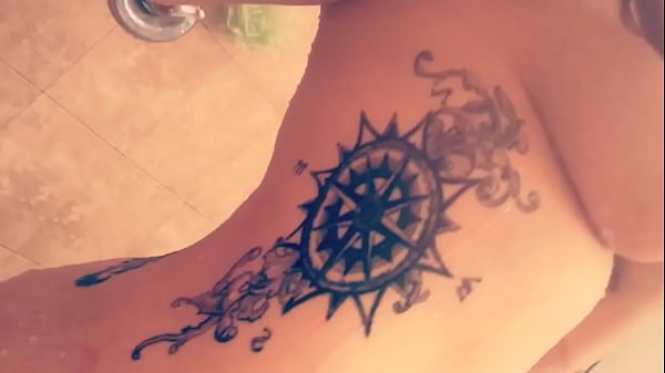 Wet body profile Girl in shower