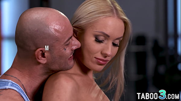 Small titted anal lover blondie seducing her trainee 