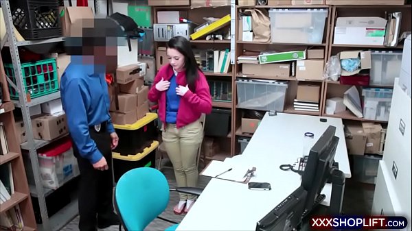 Brunette teenie shoplifter was given a strip search after appeared a bit suspicious then revealed several layers of hidden stolen merchandise 