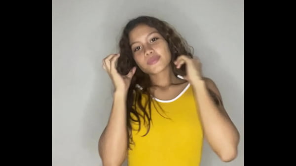 sexy 18 year old babe trying out her new clothes