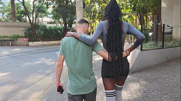 Jenny Pretinha, 20 years Brazilian tall ebony beauty with perfect breasts, gives her ass on the street for 10usd (DAP, Anal, 2on1, big cock, streetworker) OB532