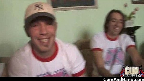 Nasty black girl grouped and facialed 19  