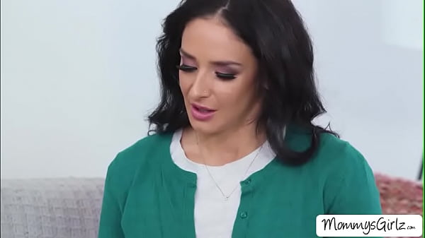 Busty milf stepmom is surprised to know that her client is her stepdaughter.The big tits cougar kissed and pussy licked the teen in 69 style. 