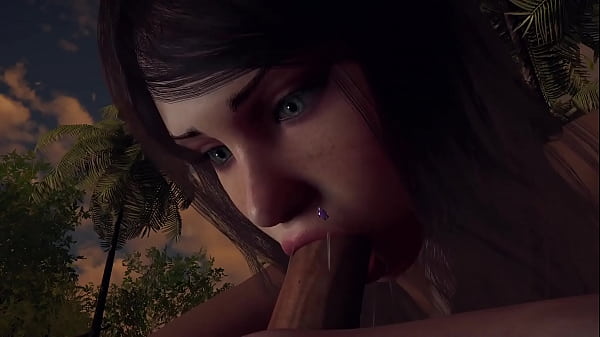 Good girl tries big cock in her mouth | 3D Porn