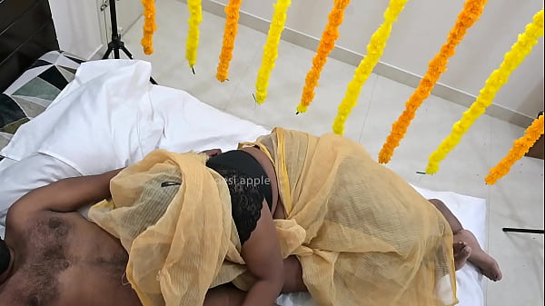 desi aunty late first night fucking  