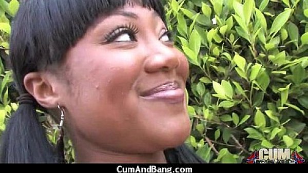 Black chick deepthroats a group of white studs and gets rewarded with cum 8