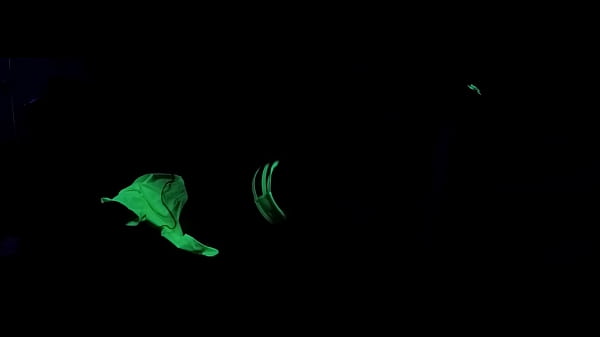 Hottie's Vagina Fucked Hard Under Blacklight