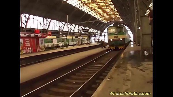 wild groupsex orgy at the public train