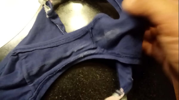 Sniffing panties wet pussy