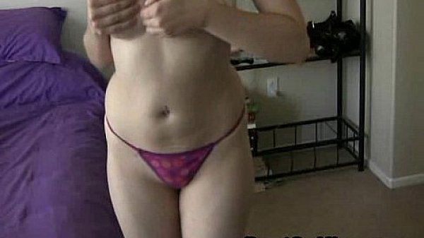 Flirty Ex Girlfriend In Thong Strip Dancing On Cam