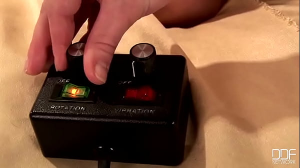 Lola rides the mechanical dick!