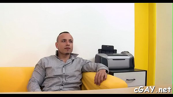 Wicked threesome for homosexual dudes  