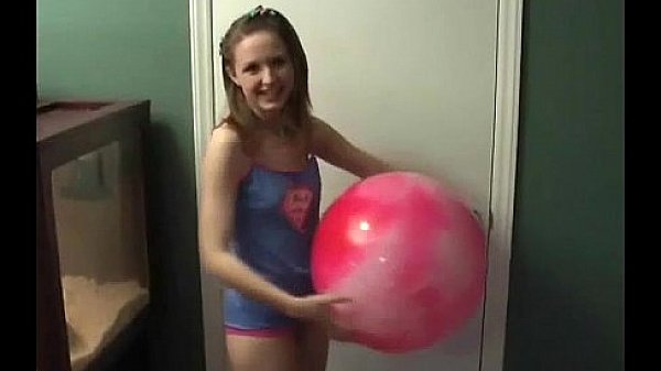 Cute teen football girl Kitty wants to play