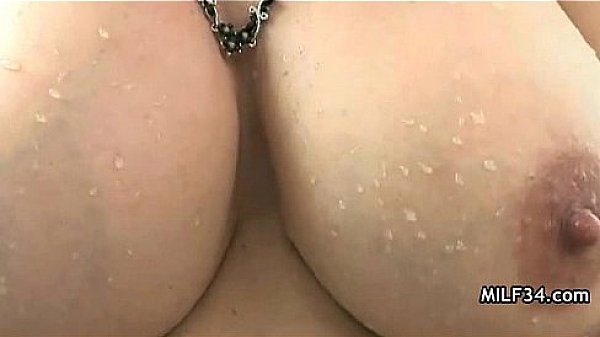 Horny big tit blonde milf nails a stud