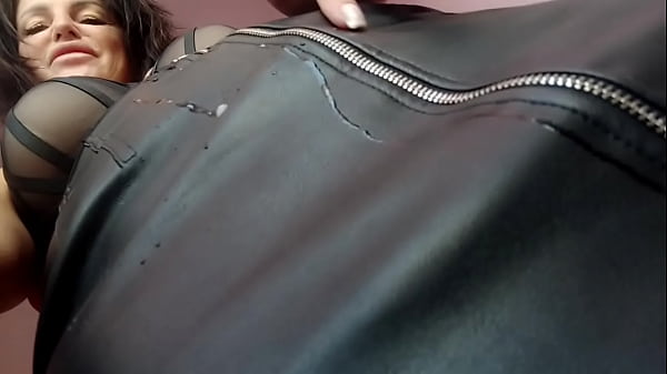 Dominatrix play with cuckold