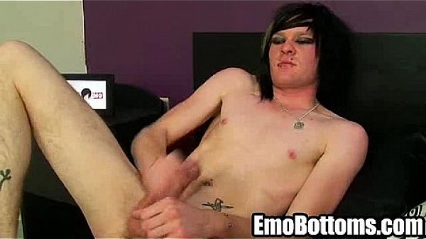 Here is a sexy punky twink who is jerking his big cock off