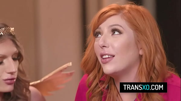 Sexy tgirl cupid in threesome sexy with two beautiful ladies 