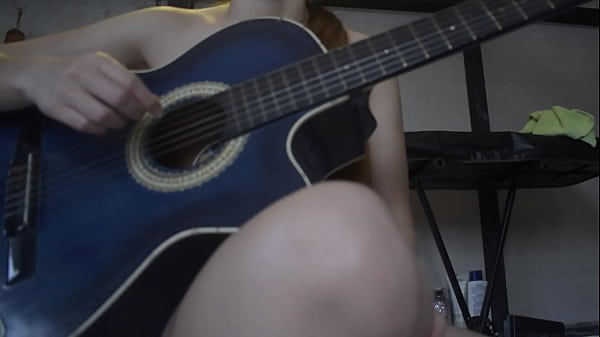 Petite blonde strips for her guitar teacher, so he can finish on her back, so he doesn't get her pregnant because he's much older.