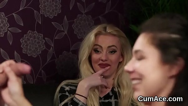 Impressive teenie enjoys a deep throat and bunch of ejaculate on her face