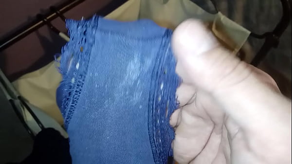 Sniffing panties wet pussy