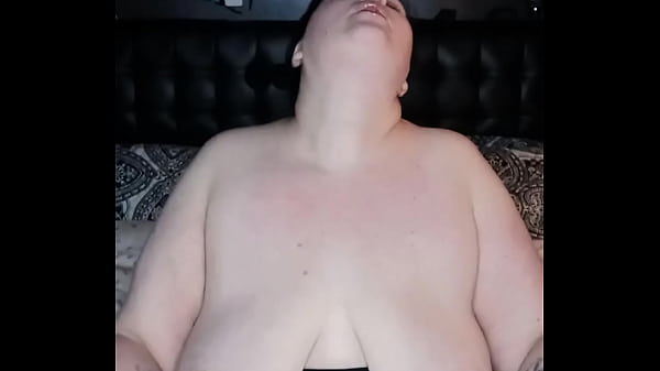 Topless Michigan BBW smokes  