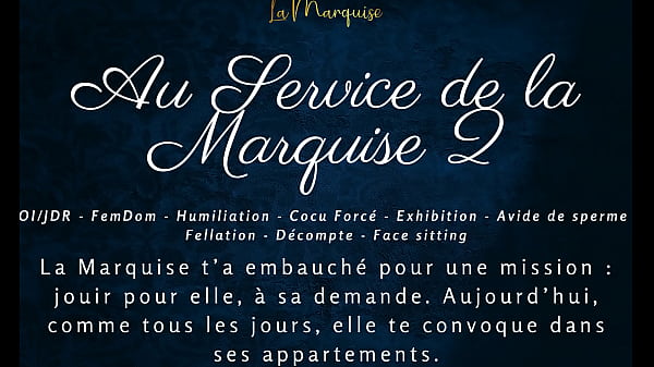 Au Service de la Marquise 2 - French audio porn femdom JOI