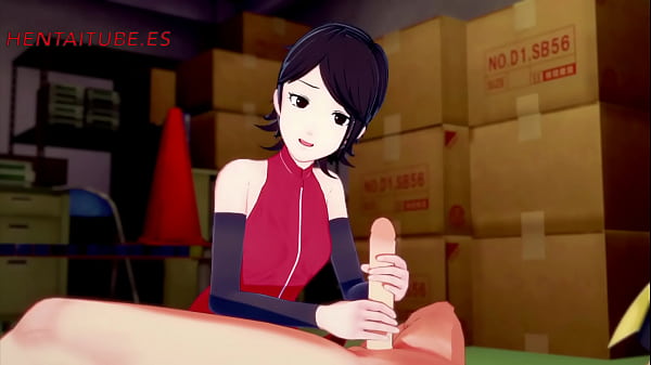 Hentai -- Sarada Jerkoff, sucks, titjoob and is Fucked by