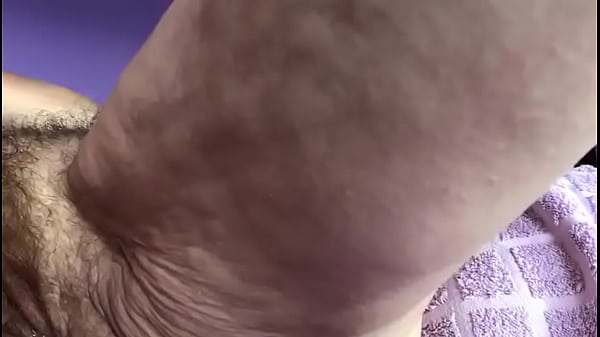 Granny fucks hairy pussy with cucumber