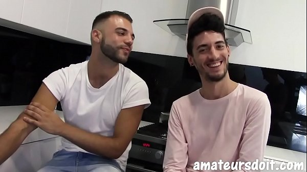 Hung twink fucking ass with uncut cock