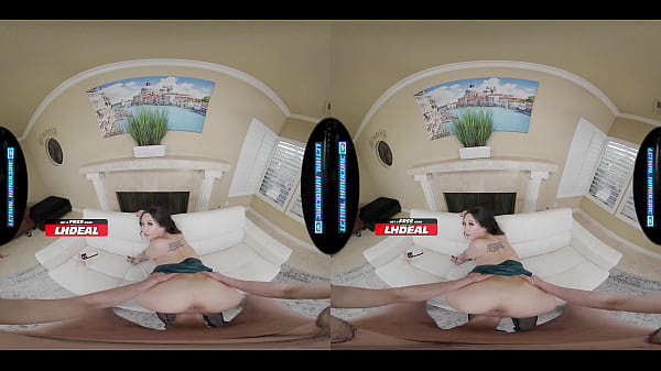 Petite & Tatted Korean Babe Trades Dildo for Your Dick  