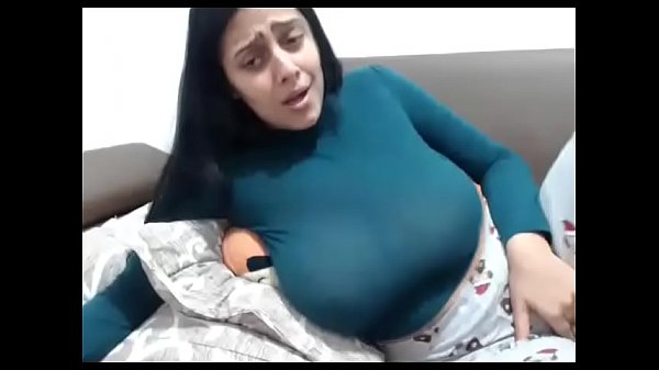 Hot girl with amazing tits masturbating on webcam