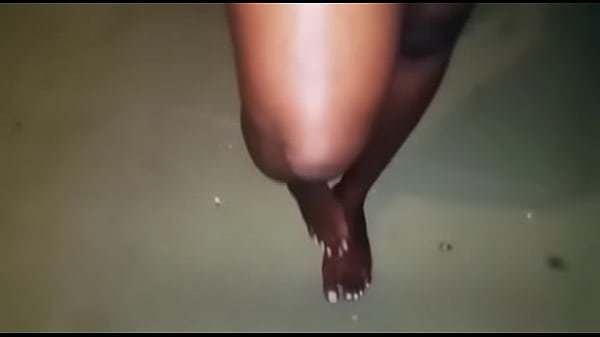 Ebony feet goddess walks home d.