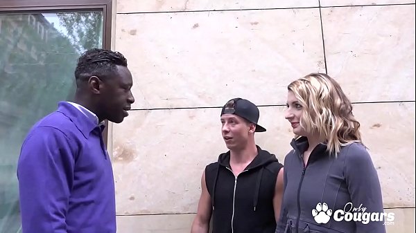 Blonde Elissen Sweet anal banged by BBC and cum swapping