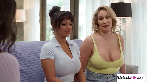 Milf Penny Barber thanks her lesbian friends Ryan Keely and Daisy Fuentes for helping.In return she lets the busty ladies taste and eat her pussy.  