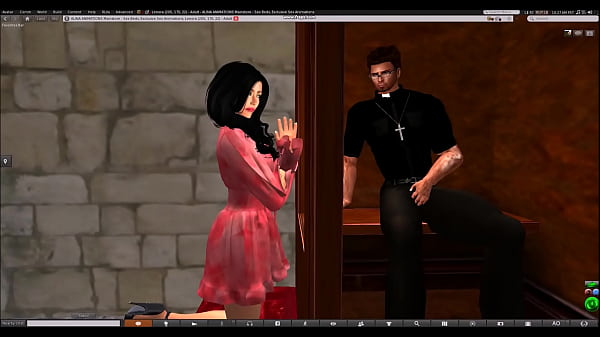 SecondLife Preacher and Megan Fox 