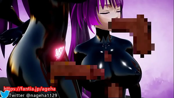 3d henti busty girl titsjob & blowjobs