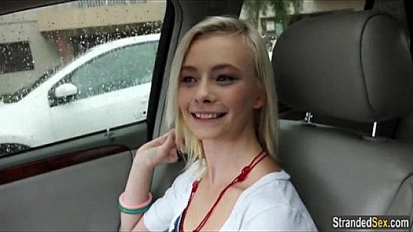 Teen Maddy Rose fucks a stranger while waiting for her car