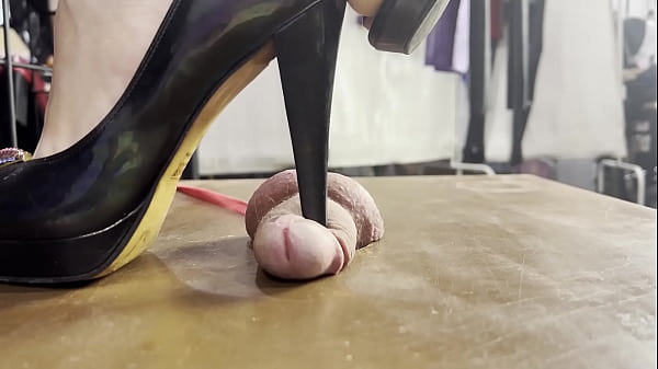 Full weight cock trampling and footjob till huge cumshot