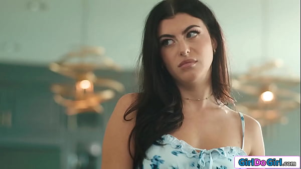 Stepdaughter Gal Ritchie solves her busty stepmom Sophia Lockes loneliness with a kiss.The big tits milf gets her boobs sucked and her ass rimmed