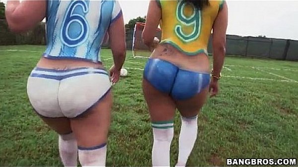 Big ass latinas playing soccer before fucking  