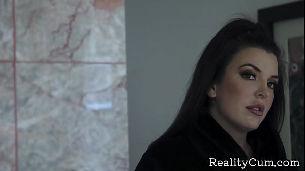 Lusty and big tit brunette milf seduces her massage dude for his nice big dick 