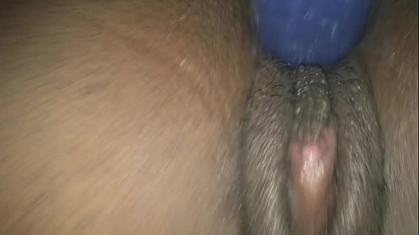 Chocolate creamy dildo impale